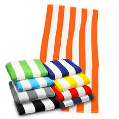 35 x 60, 15 lb. Velour, Cabana Stripe