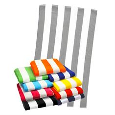 35 x 60, 15 lb. Velour, Cabana Stripe