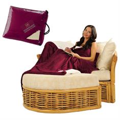 50 x 60 Micro Mink Sherpa Blanket with Hidden Zipper